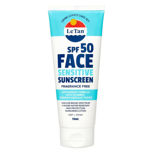 Le Tan SPF 50 Face Sensitive Sunscreen Lotion 70ml - Cutprice Online