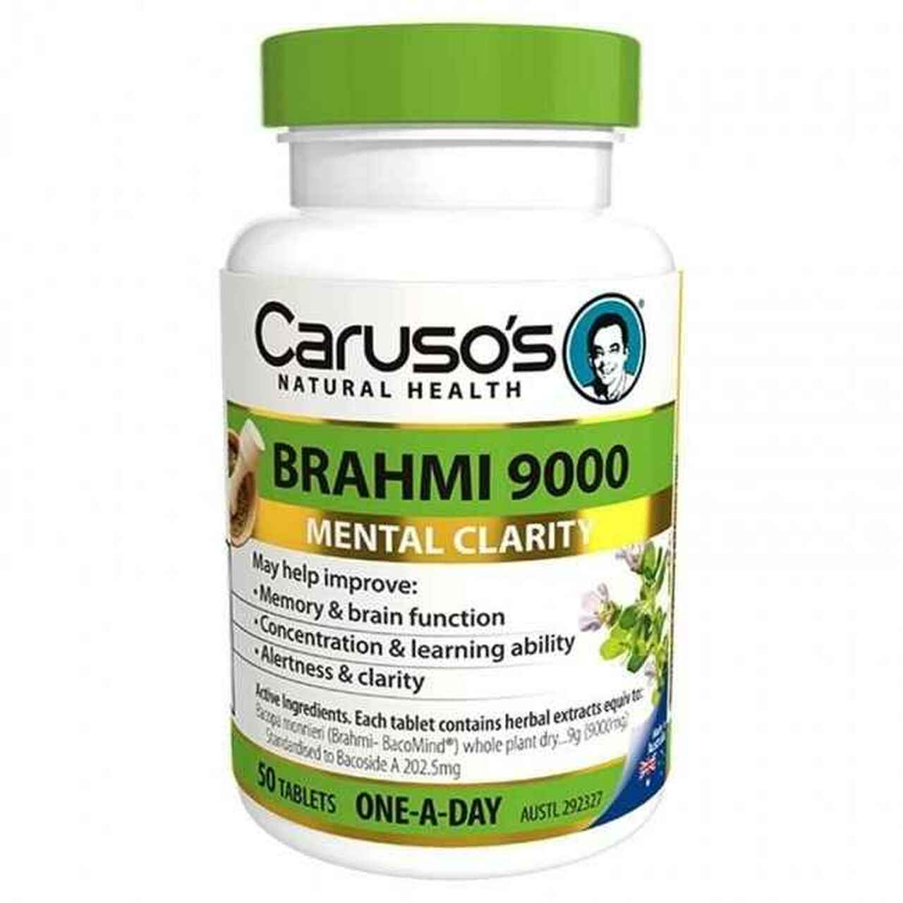 Caruso's Brahmi 9000 50 Tablets - Cutprice Online