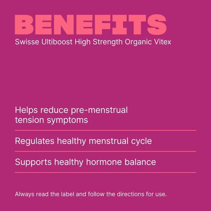 Swisse Ultiboost High Strength Organic Vitex 60 Tablets