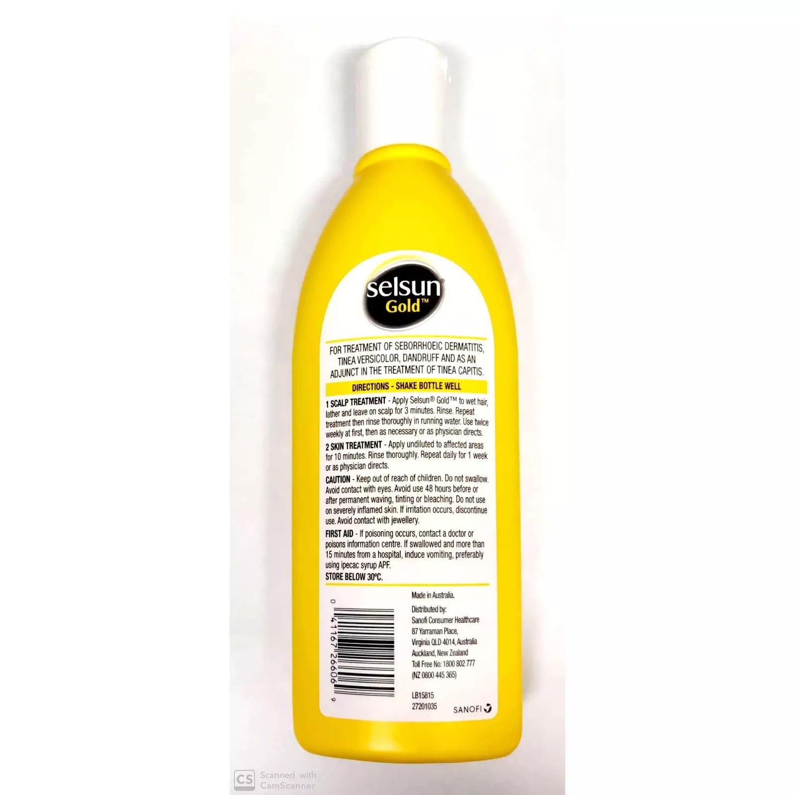 Selsun Gold 200mL - Anti-Dandruff Treatment Shampoo - Cutprice Online