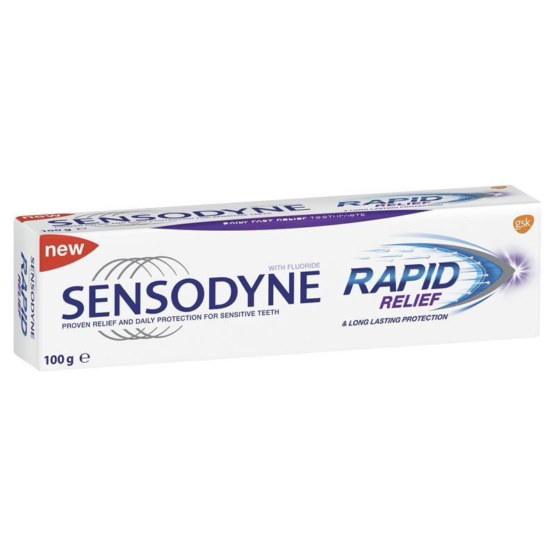 Sensodyne Sensitive Teeth Pain Rapid Relief Toothpaste 100g - Cutprice Online