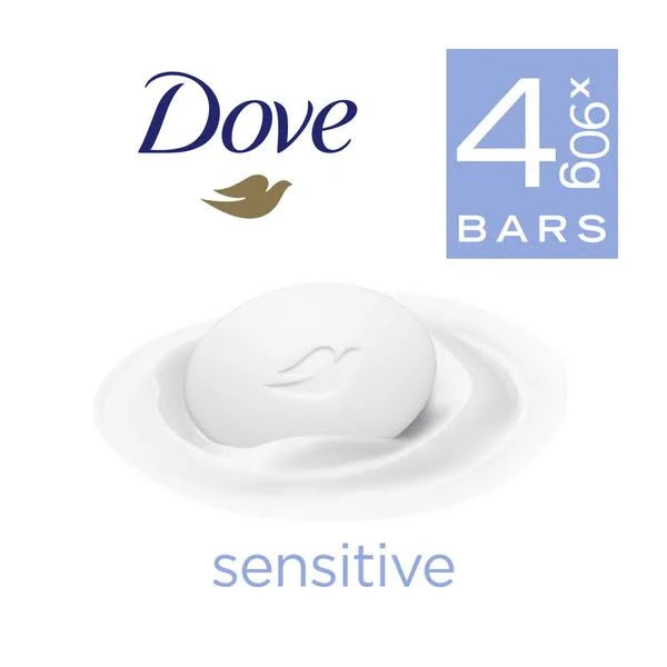 Dove Beauty Bar Sensitive Skin 90g 4 Pack - Cutprice Online