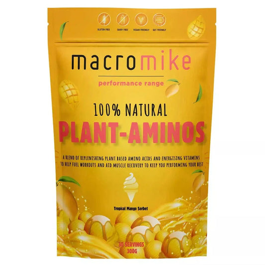MACRO MIKE Plant Based Aminos Tropical Mango 300g MACRO MIKE