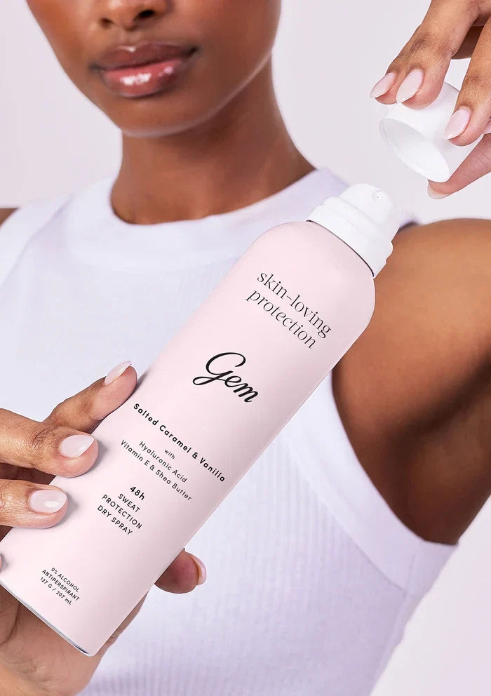 Gem Skin-Loving Salted Caramel and Vanilla Deodorant Spray 127g
