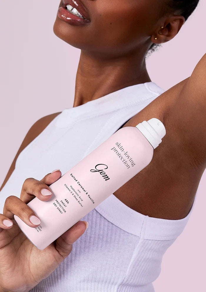 Gem Skin-Loving Salted Caramel and Vanilla Deodorant Spray 127g
