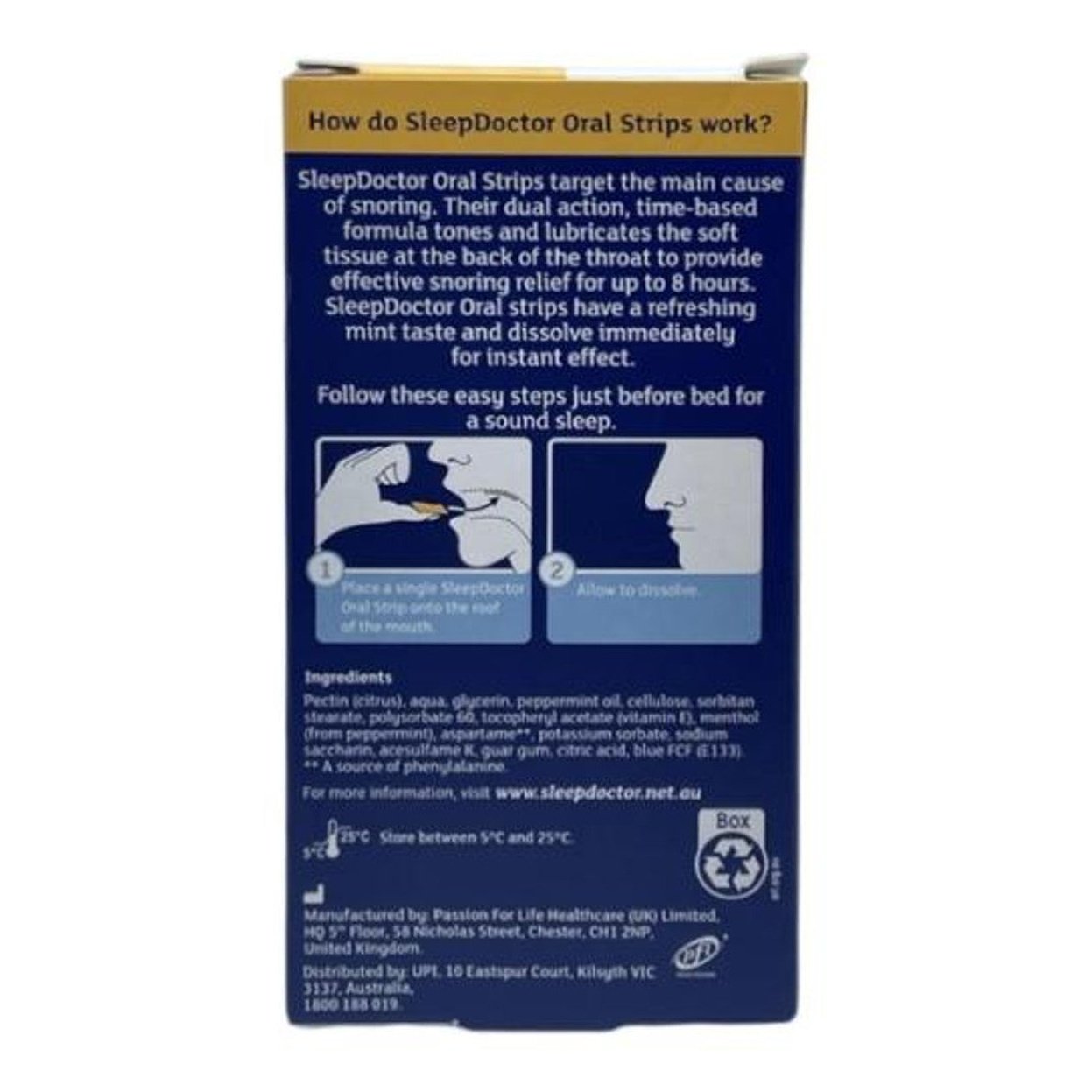 SleepDoctor Oral Strips 14 Pack - Cutprice Online