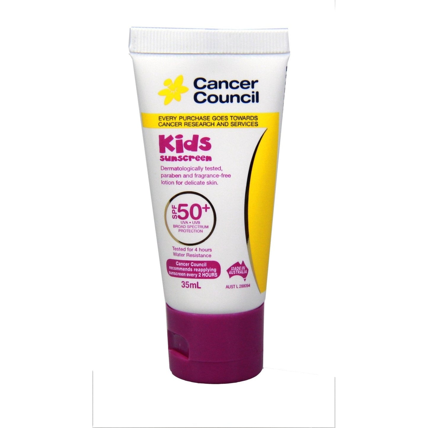 Cancer Council Kids Sunscreen SPF50+ 35ml - Cutprice Online