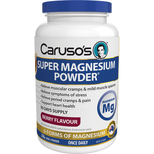 Caruso's Natural Health Super Magnesium Powder Berry 250g - Cutprice Online