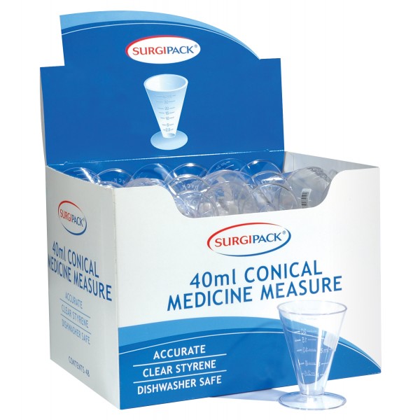 SURGIPAK 6419 CONICAL MEDICINE MEASURE 48PK - Cutprice Online