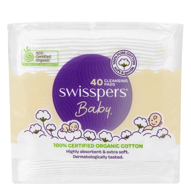 Swisspers Baby Organic Cotton Large Pads 40 - Cutprice Online
