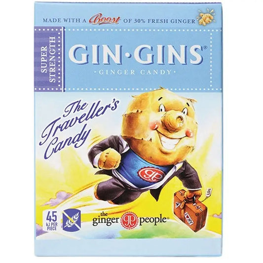 THE GINGER PEOPLE Gin Gins Ginger Candy Super Strength 12x 31g THE GINGER PEOPLE