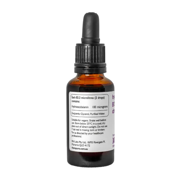 Therapure By MTHFR Wellbeing Hydroxy B12 100 Drops 30ML - Cutprice Online