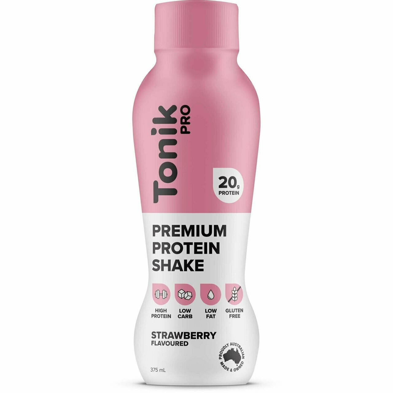 Tonik Pro Protein Drink Strawberry 375ml (Pack of 6) - Cutprice Online