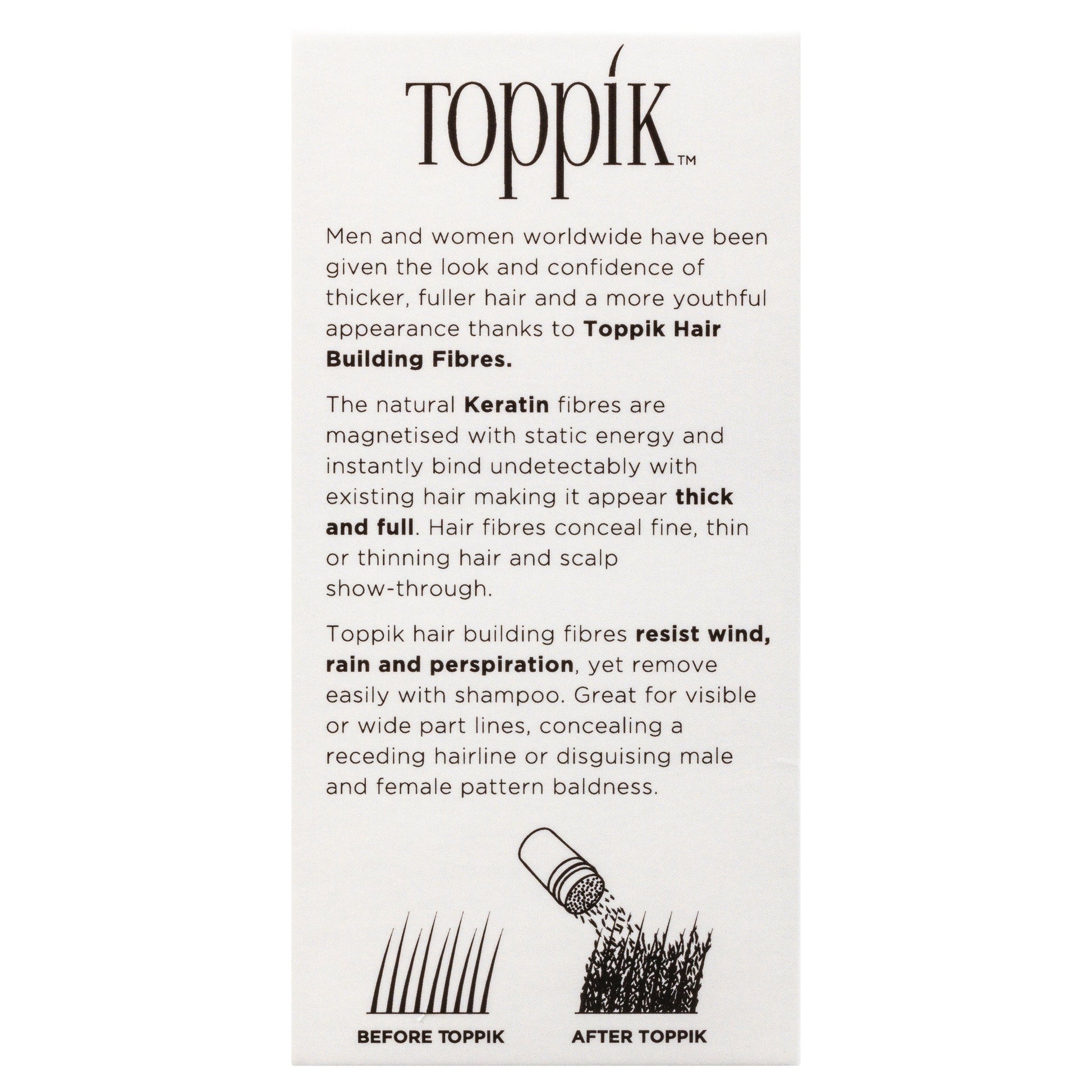 Toppik Hair Building Fibres Black 12g - Cutprice Online