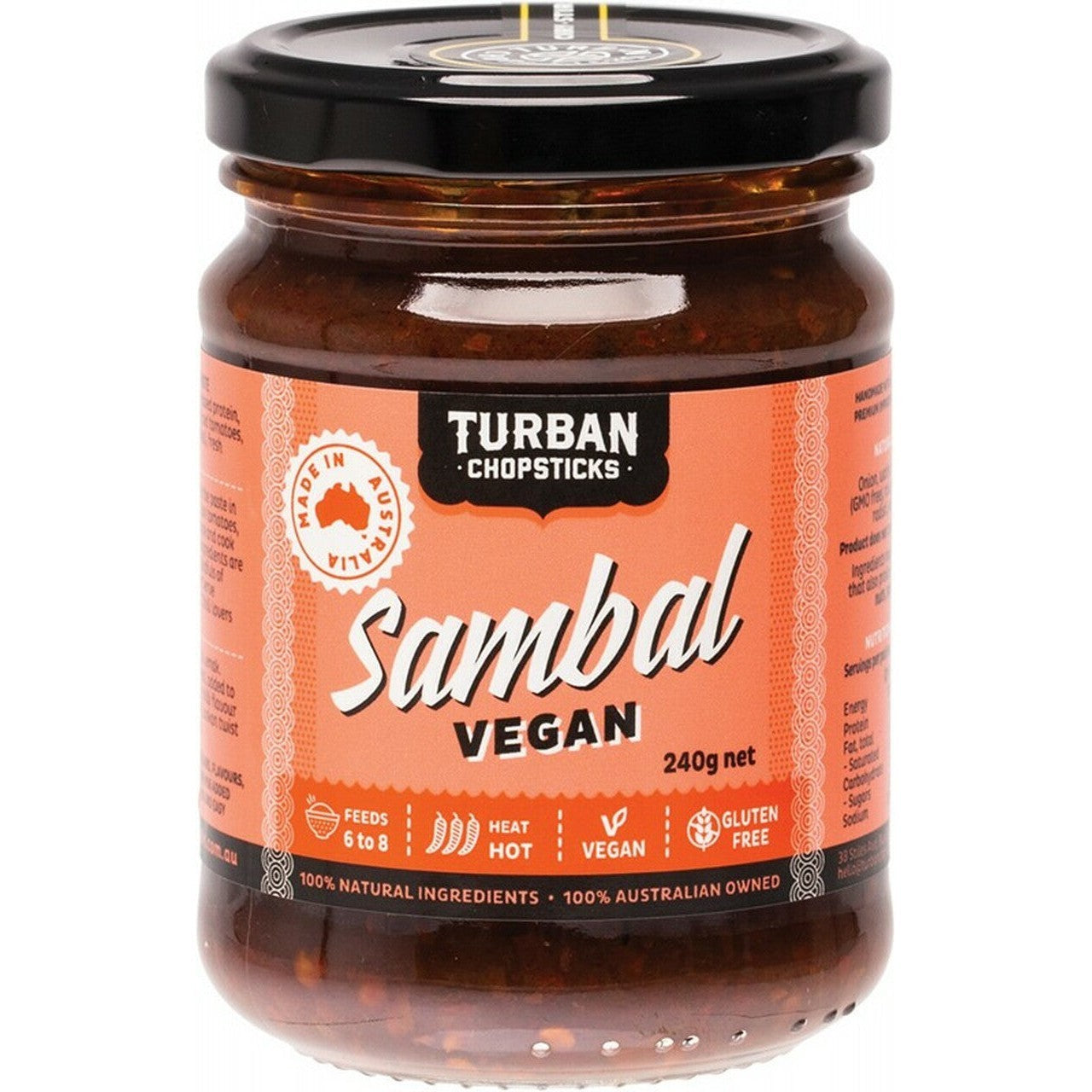 TURBAN CHOPSTICKS Curry Paste Sambal Vegan 240g - Cutprice Online
