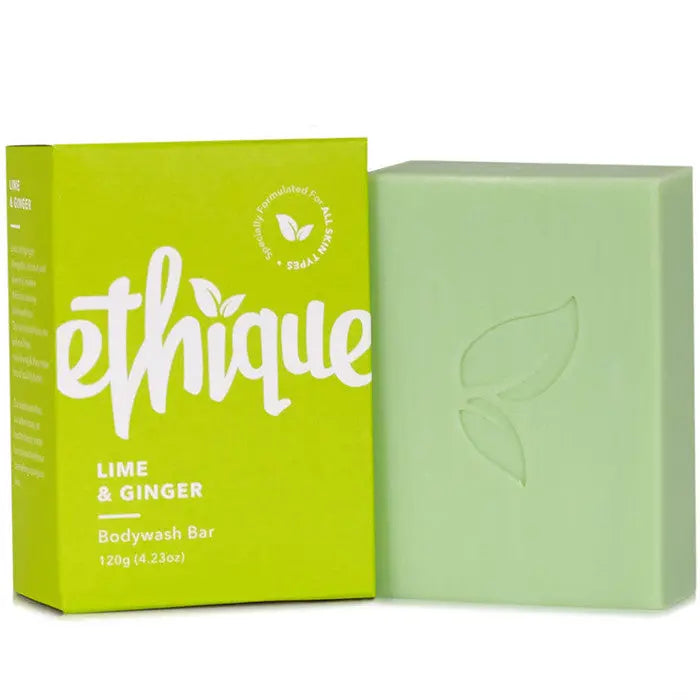 ETHIQUE Solid Bodywash Bar Lime & Ginger 120g ETHIQUE
