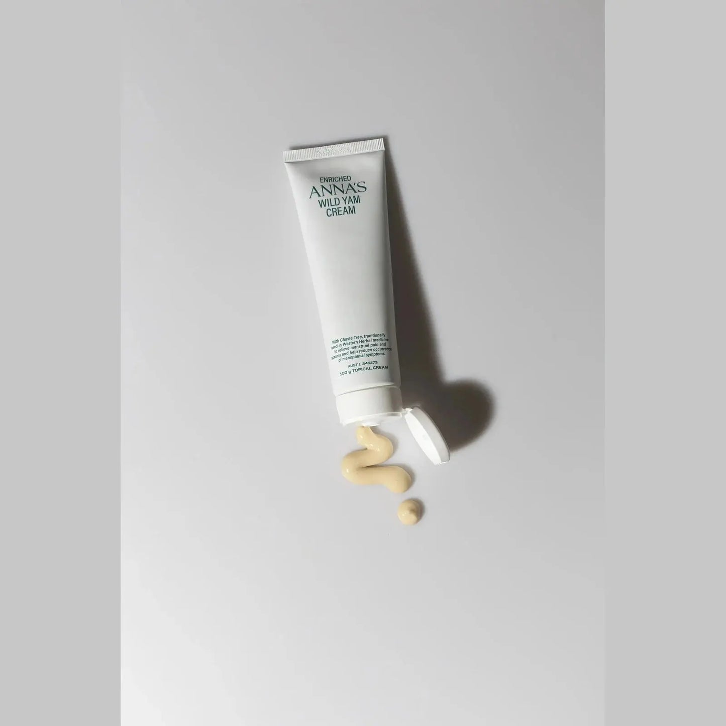 Anna's Wild Yam Cream (Her) Menstrual & Menopausal Symptoms 100g Tube ANNA'S