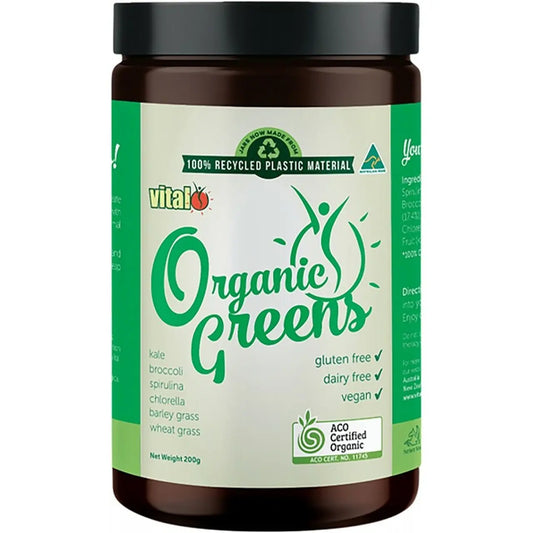 MARTIN & PLEASANCE Vital Organic Greens Powder 200g MARTIN & PLEASANCE