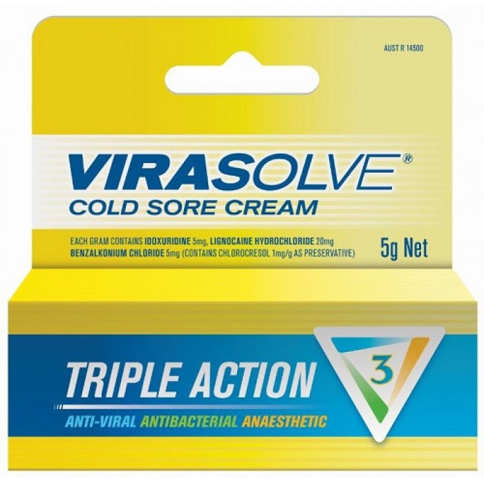 Virasolve Cold Sore Cream 5g - Cutprice Online