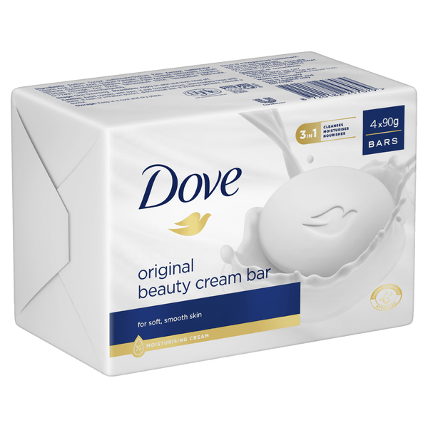 Dove Beauty Cream Bar 90G 4 Pack Soap - Cutprice Online
