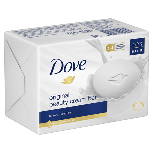 Dove Beauty Cream Bar 90G 4 Pack Soap - Cutprice Online