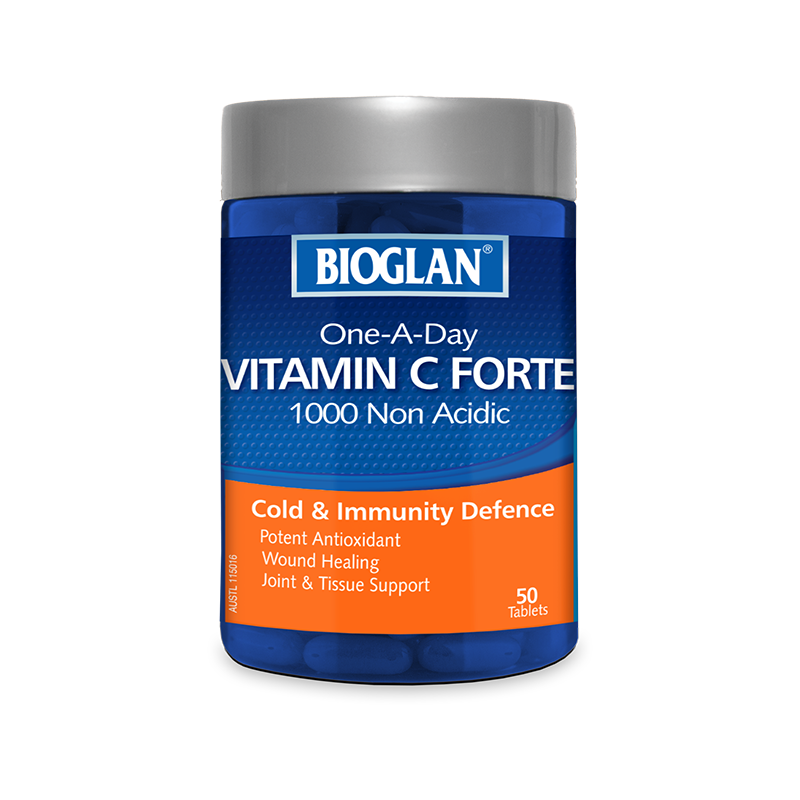Bioglan Vitamin C Forte Nonacidic 1000Mg 50 Tablets - Cutprice Online