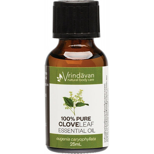 VRINDAVAN Essential Oil (100%) Clove Leaf 25ml - Cutprice Online