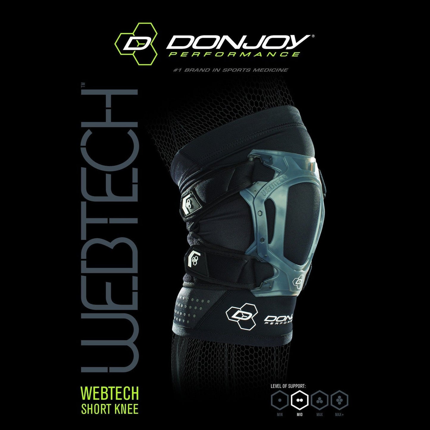 DONJOY PERFORMANCE WEBTECH SHORT KNEE BRACE - Cutprice Online