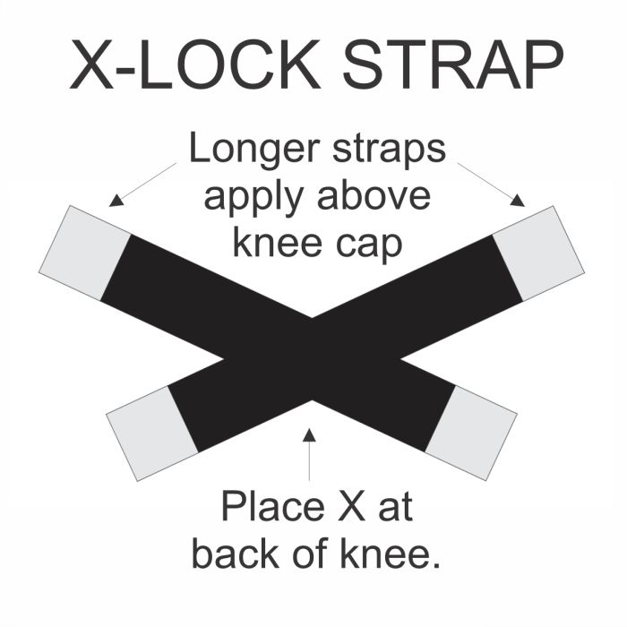 Body Assist Deluxe Thermal X-Lock Knee Wrap - Cutprice Online