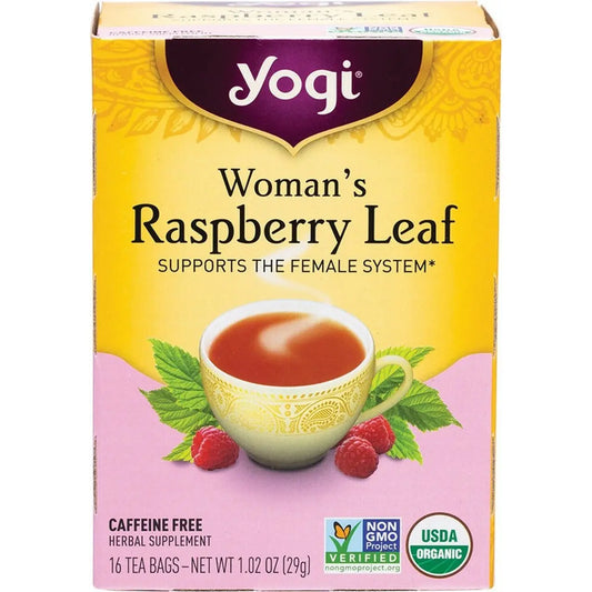 Yogi Tea Herbal Tea Bags Woman's Raspberry Leaf 16pk YOGI TEA
